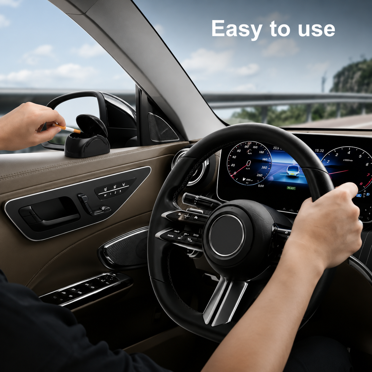 Araç İçi Otomatik Kapaklı Küllük