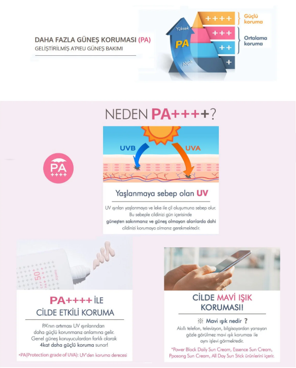 Ton Eşitleyici Aydınlatıcı Güneş Kremi 50ml A'PIEU Power Block Tone Up Base Pink SPF50+/PA++++